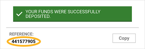 Image-Deposit Confirmation