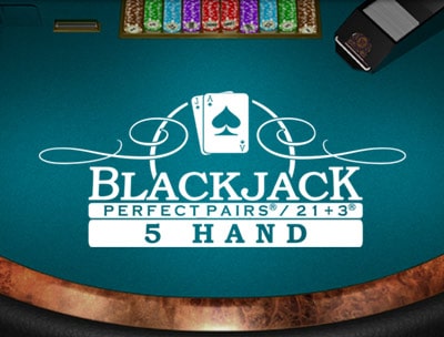 Perfect Pairs® and 21+3® Blackjack 5 Hand
