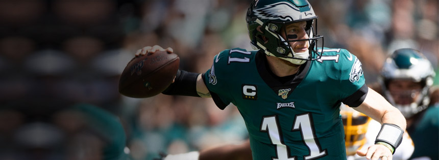 Carson Wentz and the Eagles face the Falcons on Sunday Night Football Odds